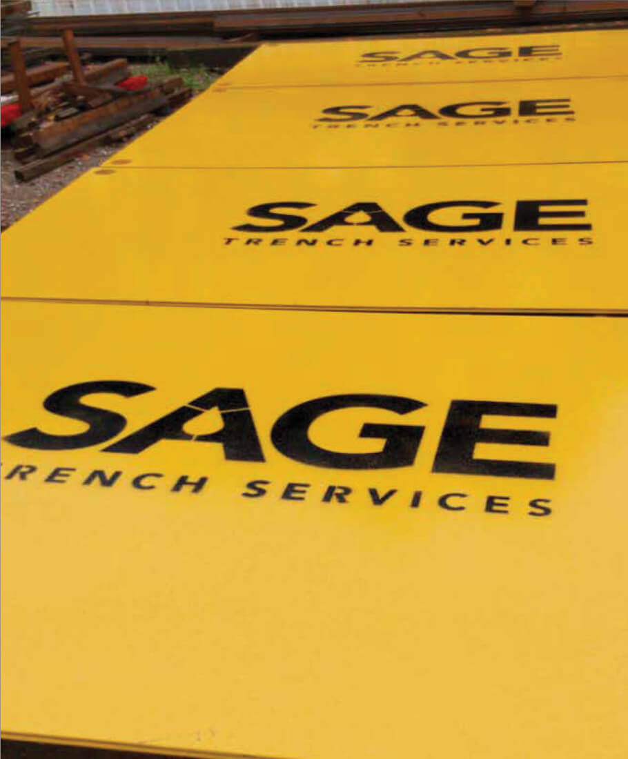construction mat road plates rental from Sage Rental Services